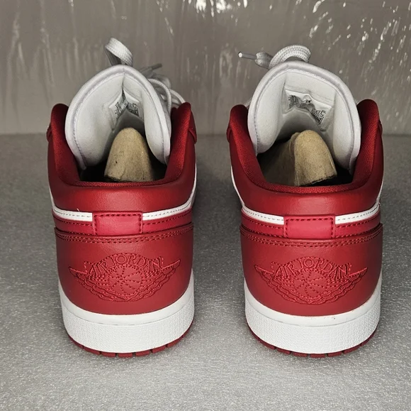 Nike Air Jordan 1 Low Retro "White Red" - Picture 2 of 9
